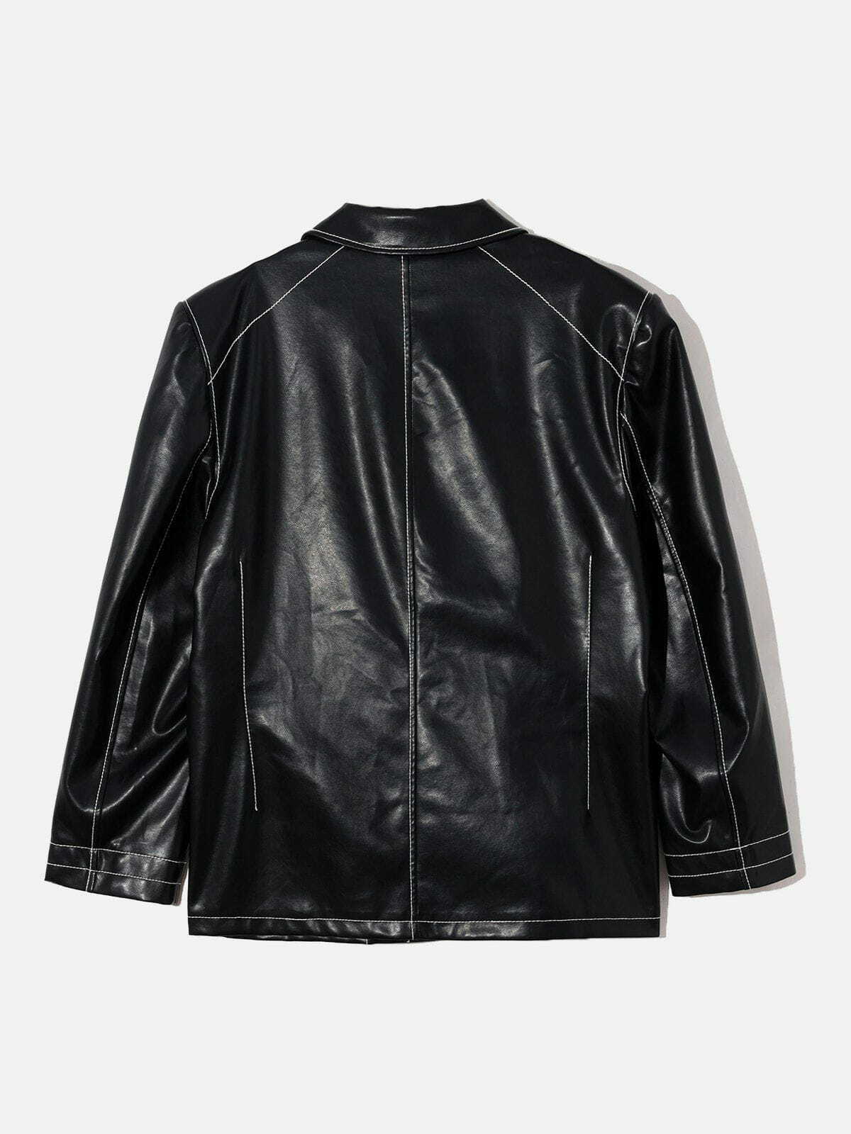 classic black skull jacket [edgy] streetwear essential 3879